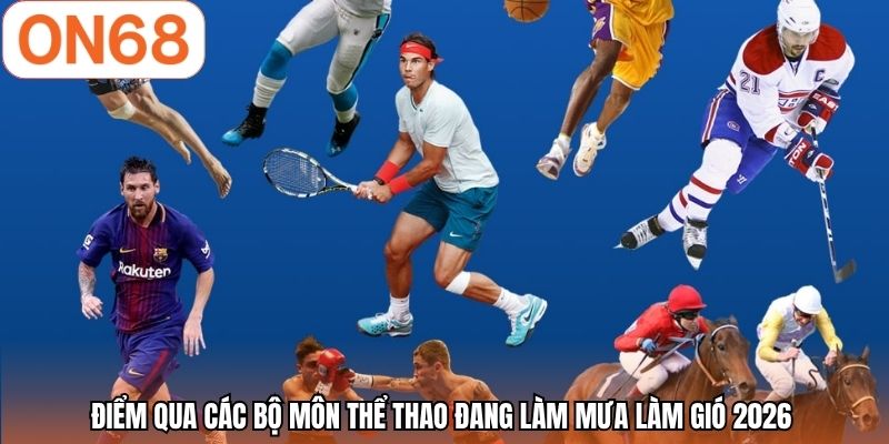 Điểm qua các bộ môn thể thao đang làm mưa làm gió 2026 